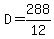 D+=+288%2F12