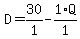D+=+30%2F1+-+1%2AQ%2F1