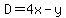 D+=+4x-y