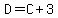 D+=+C%2B3