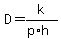 D+=+k%2F%28p%2Ah%29