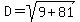 D+=+sqrt%289%2B81%29