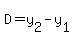 D+=+y%5B2%5D-y%5B1%5D