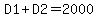 D1%2BD2=2000