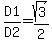 D1%2FD2=sqrt%283%29%2F2