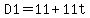 D1=11%2B11t