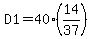 D1=40%2814%2F37%29