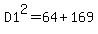 D1%5E2=64%2B169