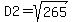 D2=sqrt%28265%29