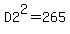 D2%5E2=265