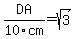 DA%2F10cm=sqrt%283%29