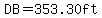DB=353.30ft