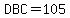 DBC=105