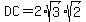 DC+=+2%2Asqrt%283%29%2Asqrt%282%29