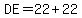 DE=22%2B22