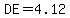 DE=4.12