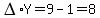 DELTA%2AY=9-1=8