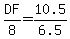 DF%2F8+=+10.5%2F6.5