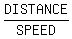 DISTANCE%2FSPEED