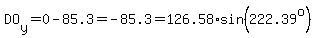 DO%5By%5D=0-85.3=-85.3=126.58%2Asin%28222.39%5Eo%29