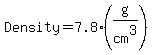 Density=+7.8%28g%2Fcm%5E3%29