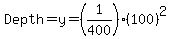Depth=y=%281%2F400%29%28100%29%5E2