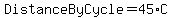 DistanceByCycle+=+45+%2A+C