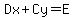 Dx%2BCy=E