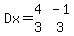 \"Dx+=matrix%282%2C2%2C4%2C-1%2C3%2C3%29\"