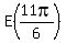 E%2811pi%2F6%29+