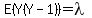 E%28Y%28Y-1%29%29+=+lambda