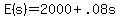 E%28s%29+=+2000+%2B+.08s