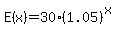 E%28x%29+=+30%281.05%29%5Ex