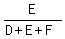 E%2F%28D%2BE%2BF%29