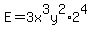E=3x%5E3y%5E2%2A2%5E4