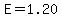 E+=++1.20