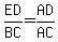 ED%2FBC+=+AD%2FAC