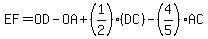 EF=OD-OA%2B%281%2F2%29%28DC%29-%284%2F5%29AC