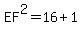 EF%5E2=16%2B1