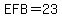 EFB+=+23