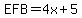 EFB+=+4x%2B5