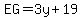 EG=3y%2B19