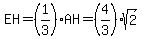 EH+=+%281%2F3%29AH+=+%284%2F3%29%2Asqrt%282%29