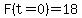 F%28t=0%29=18