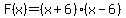 F%28x%29=%28x%2B6%29%28x-6%29