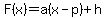 F%28x%29=a%28x-p%29%2Bh