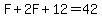 F%2B2F%2B12=42