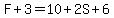 F%2B3=10%2B2S%2B6