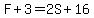 F%2B3=2S%2B16