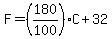 F=%28180%2F100%29C%2B32